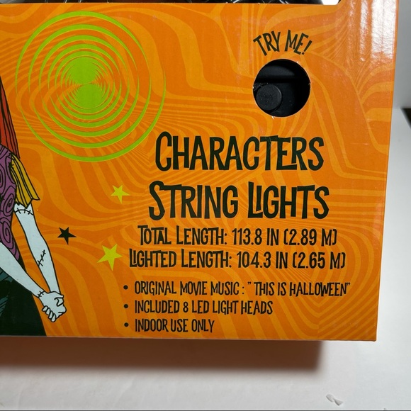 musical string lights The Nightmare Before Christmas 113 inches Disney NEW - Picture 6 of 14